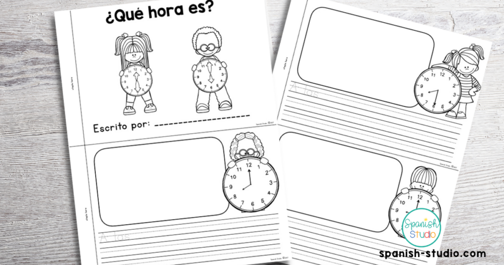 telling time in spanish blogpics