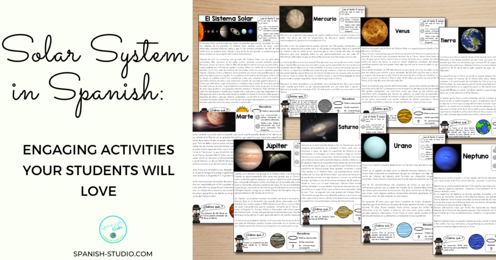 solar system in spanish