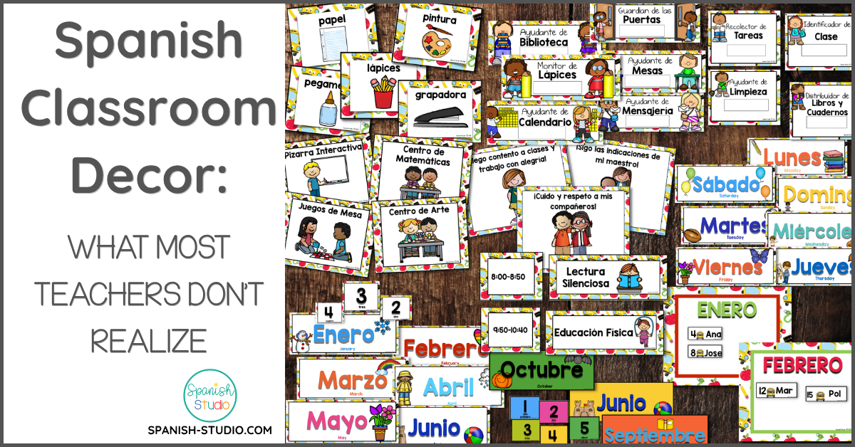 spanish classroom decor